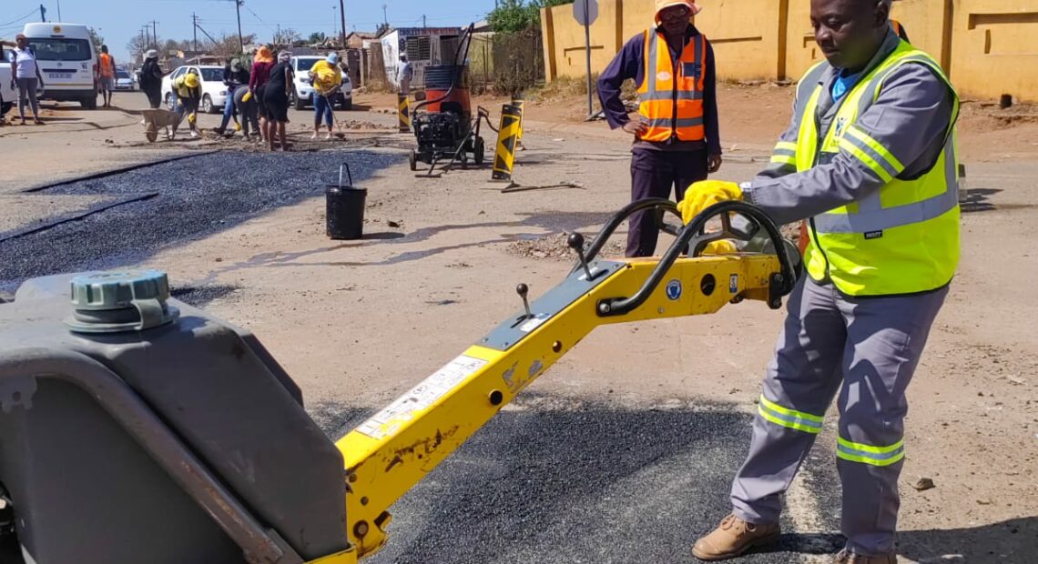 Maintenance of Potholes and Side Kerbs on Road P34-1